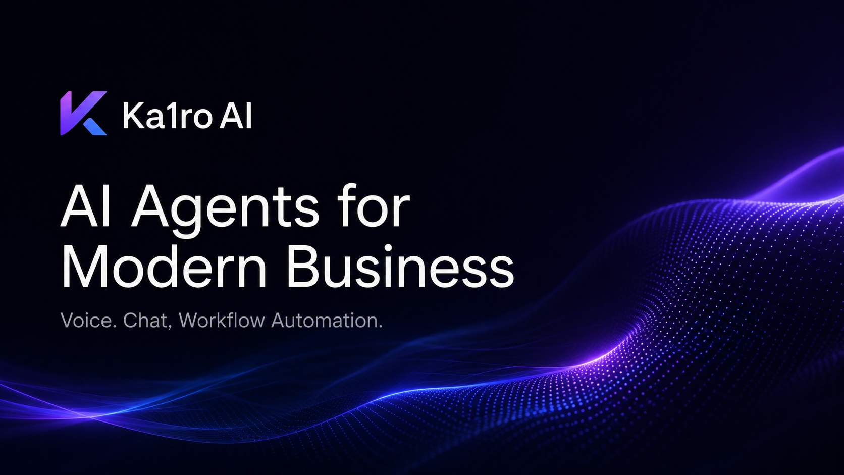 Ka1ro AI agents for modern business brand artwork